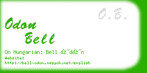 odon bell business card